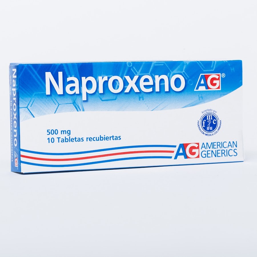 Naproxeno 500Mg AG Caja x 10Tab