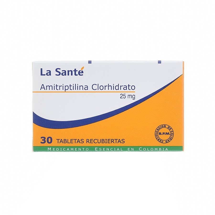 Amitriptilina La Santé 25Mg Tabletas Caja X30Tab.