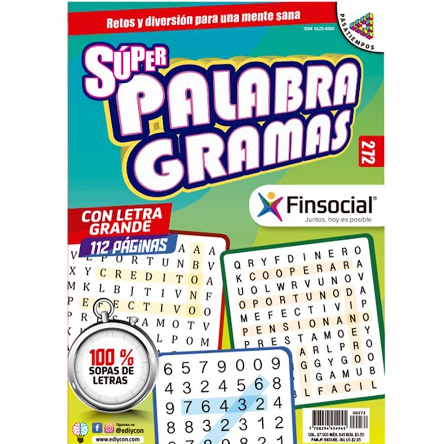 Sopa de Letras Super PalabraGramas x 1Und