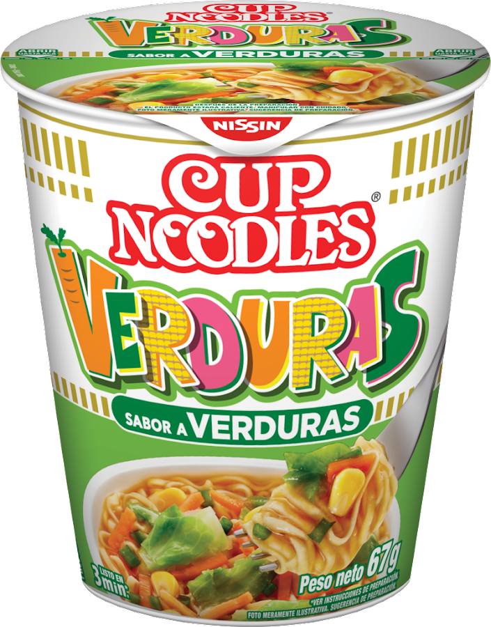 Sopa Nissin Cup Noddles Sabor a Verduras X65gr