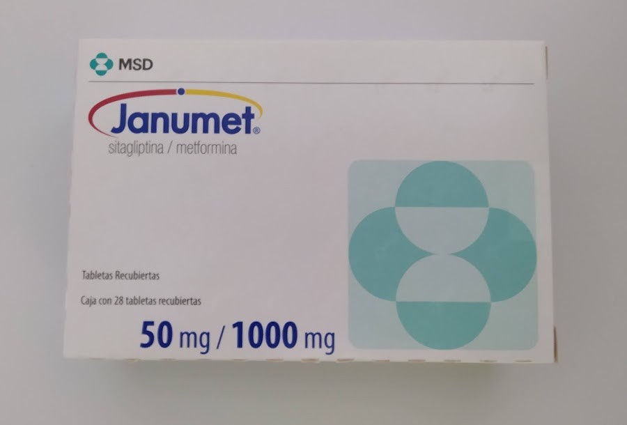 Janumet 50/1000Mg Tabletas Caja x28Tab. MSD Sitagliptina Metformina