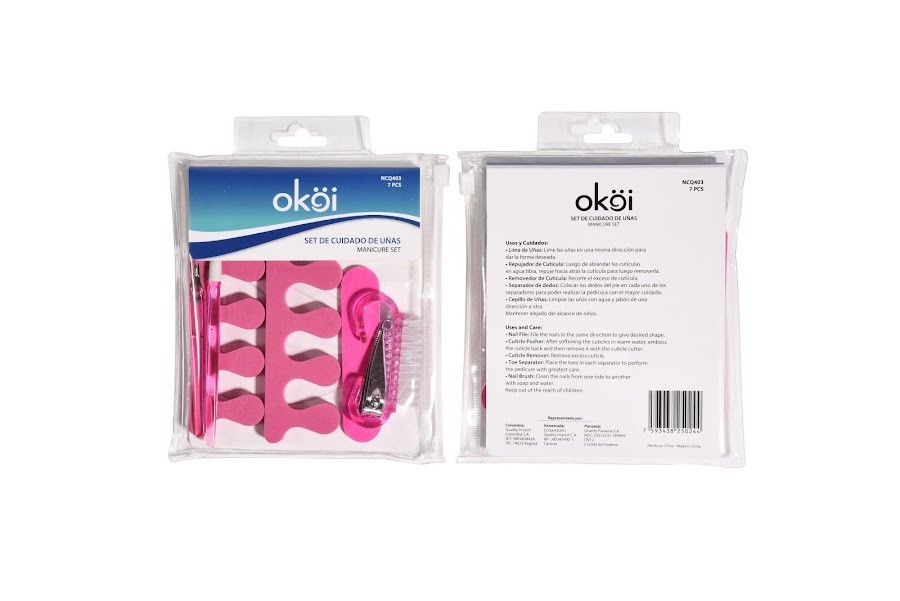 Set De Cuidado De Uñas 7 Pasos Okoi x 1und