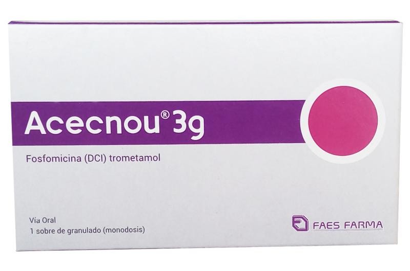 Acecnou 3G Faes Farma Fosfomicina/Trometamol Caja x1 Sobre