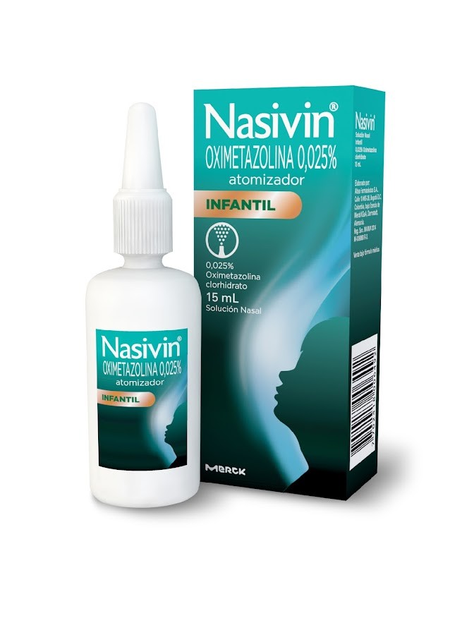 Nasivin Infantil Atomizador Frasco X 15ml Oximetazolina Clohidrato