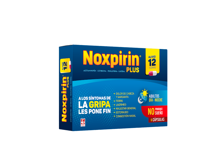 Noxpirin Plus Caj.X6Cap Sie Acetaminofén Cafeína Fenilefrina Cetirizin
