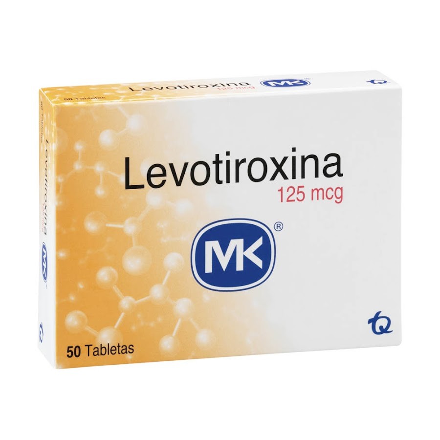 Levotiroxina MK 125mcg Tableta Caja x50Tab.