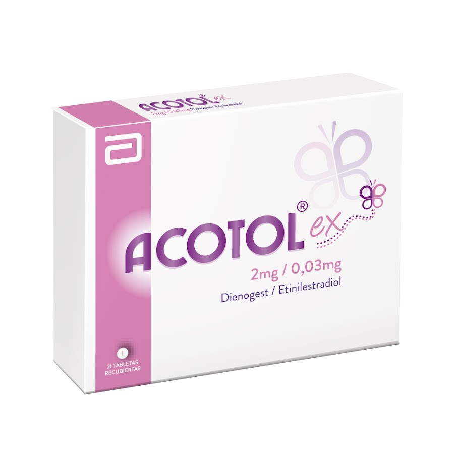 ACOTOL 21 2mg Tab. Caja x21Tab. SYN Dienogest Etinilestradiol 2/0.03mg