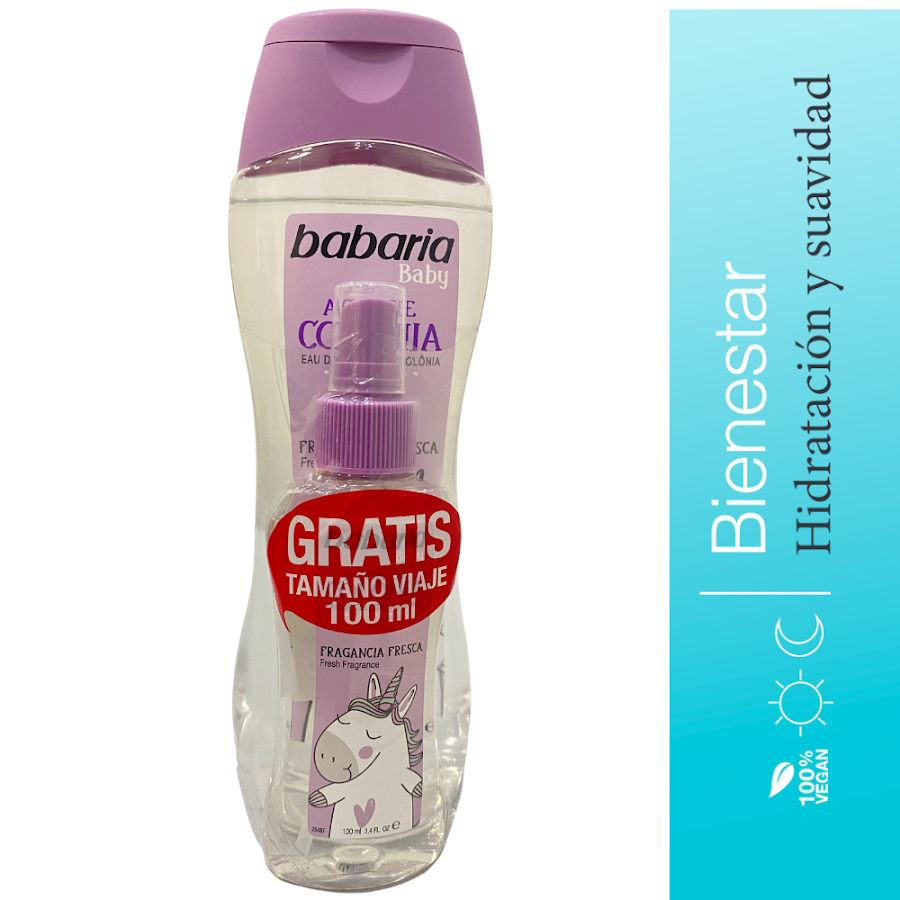 Pack Colonia Babaria Baby Fragancia Fresca x 500ml