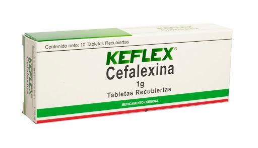 Keflex 1G Tabletas Caja x10Tab. Farma Cefalexina