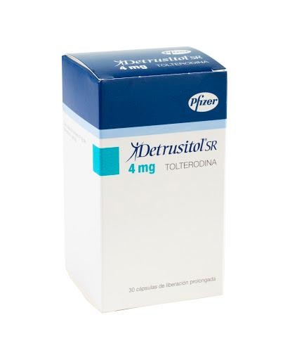 DETRUSITOL 4mg Cápsulas Caja x30Cap. PFIZER Tolterodina
