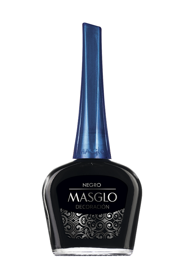 ESMALTE MASGLO BELLEZA PROFESIONAL DECORACIÓN NEGRO X13.5ML