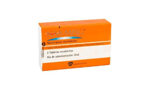 Naramig 2.5Mg Tableta Caja x2Tab. GSK Naratriptan Clorhidrato