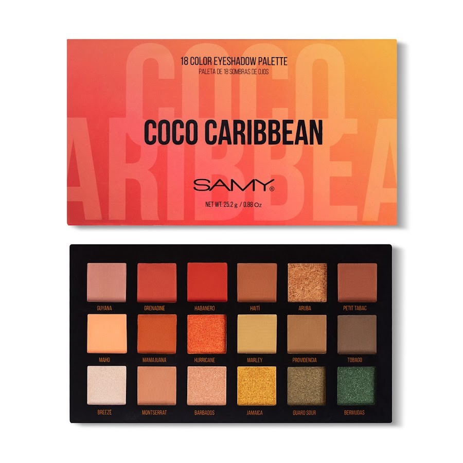 Paleta Compacta Samy Ojos #4 Coco Caribbean x 1und