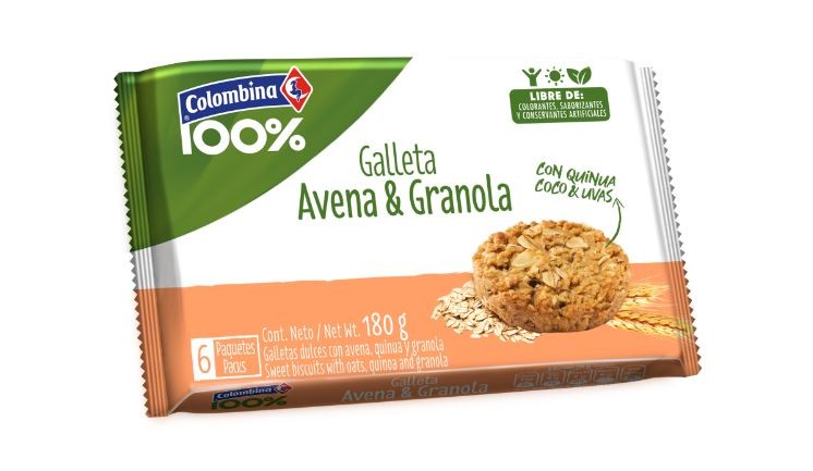 Galleta Colombina Avena y Granola x 6 Paquetes