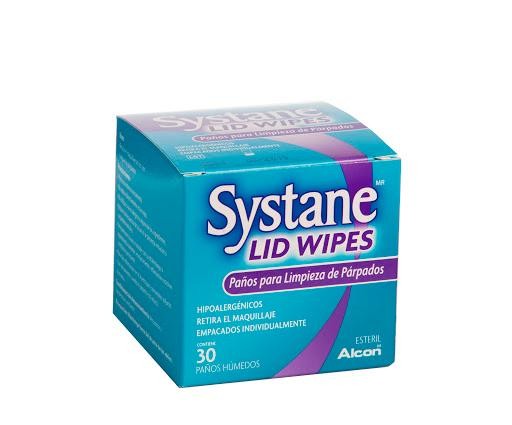 Toallas Húmedas Systane Lid Wipes Limpieza De Parpados Caja X30Und.