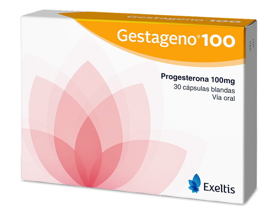 GESTAGENO 100MG CÁPSULAS CAJA X30CAP. EXELTIS PROGESTERONA