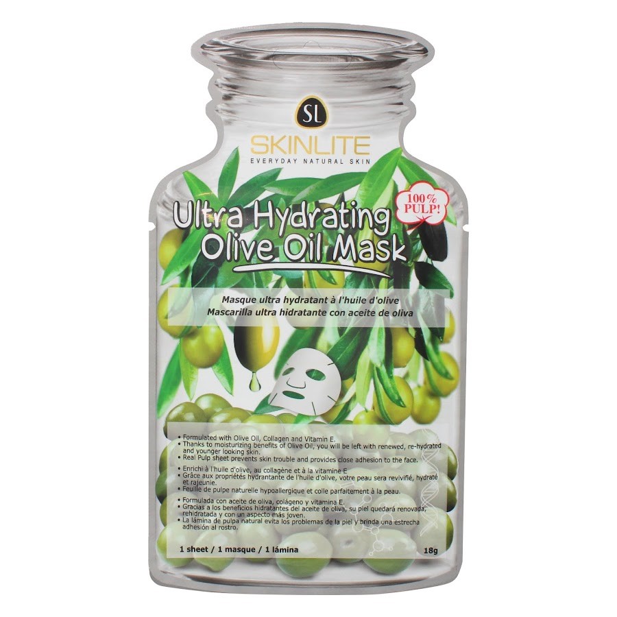 Mascarilla Skinlite Ultra Hidratante Aceite de Oliva x1und.