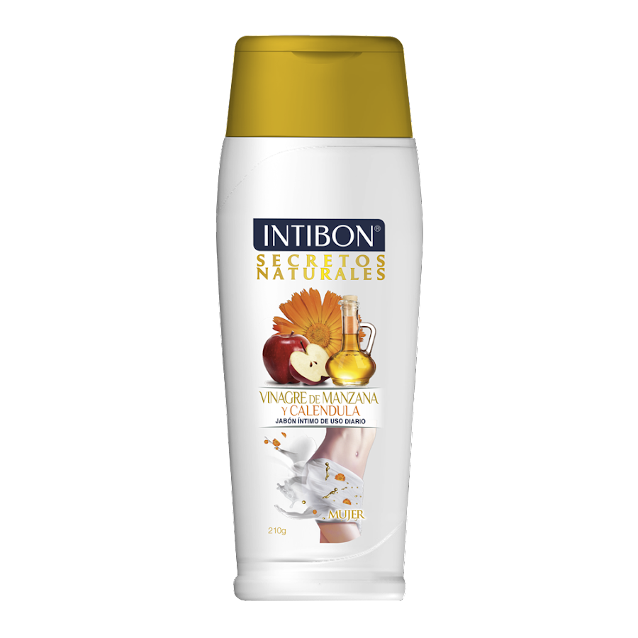 JABON INTIMO INTIBON VINAGRE MANZANA Y CALENDULA 210g