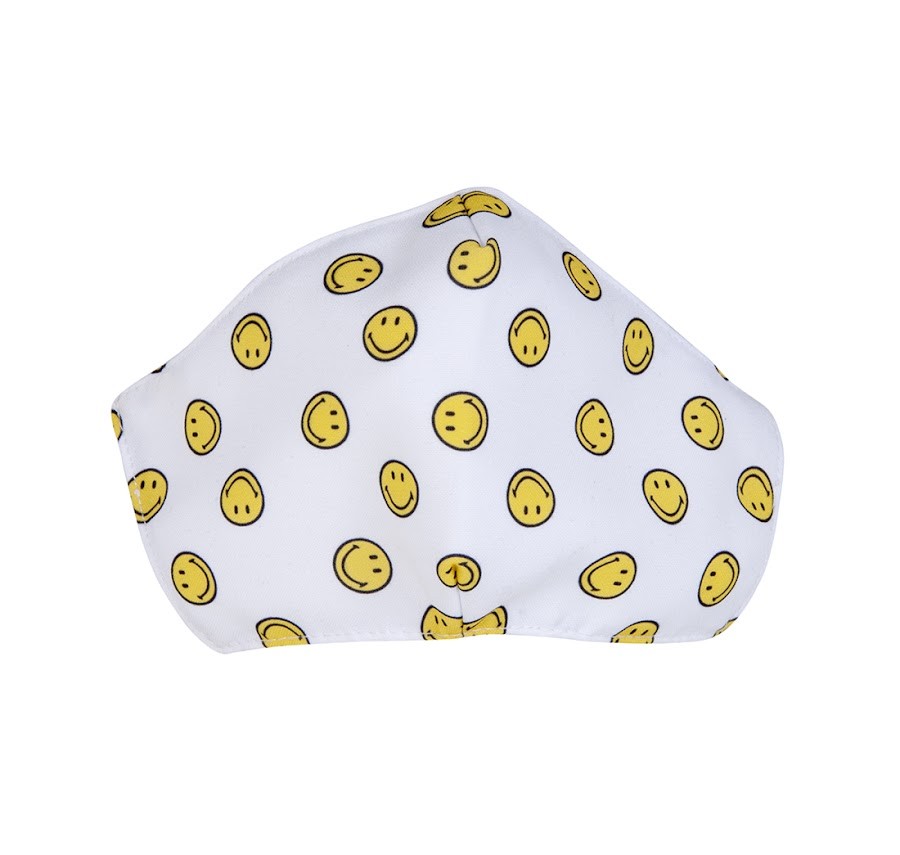 Tapabocas Smiley Adulto Caritas Blanco x 1Und