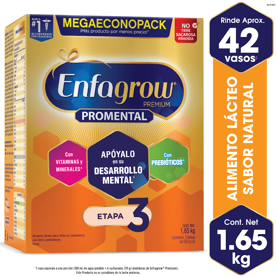 FORMULA  CRECIMIENTO ENFAGROW PREMIUM DHA+MFGM X1650G