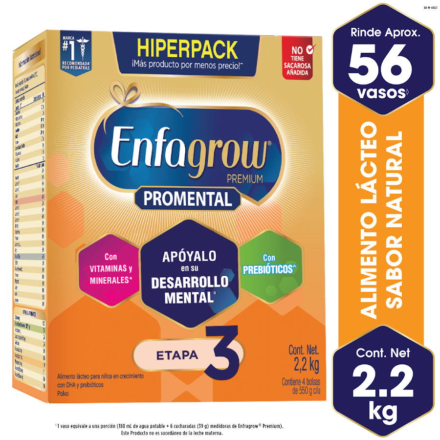 Formula De Crecimiento Enfagrow Promental Etapa 3 x 2.2Kg