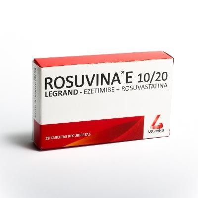 ROSUVINA E 10/20MG TABLETA CAJX28TAB LEGRAND EZETIMIBE ROSUVASTATINA
