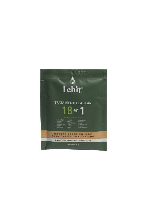 Tratamiento Capilar Repolarizador en Frio 18 en 1 Sobre x30gr