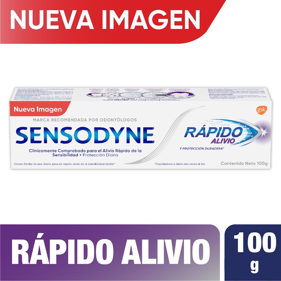 Sensodyne Rapido Alivio  en 60 seg sensibilidad dental, 100 g