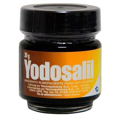 Yodosalil Pomada Frasco x30g TQ Yodo Metalicosalicilato de Metil