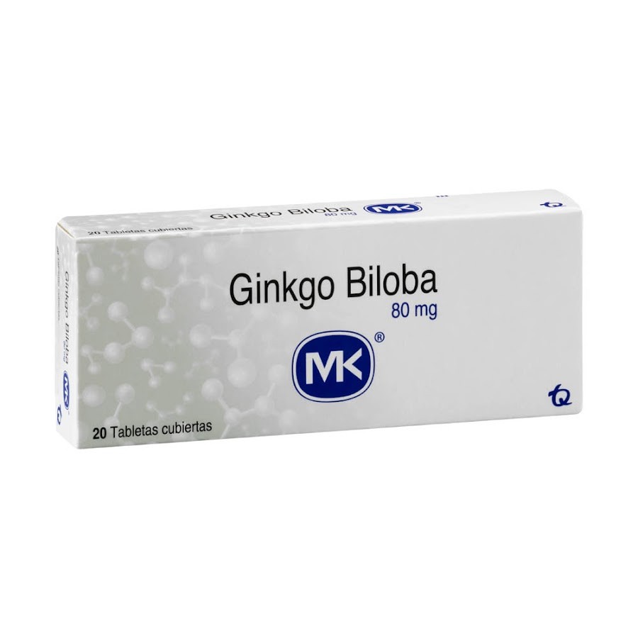 Ginkgo Biloba MK 80mg Tableta Caja x20Tableta