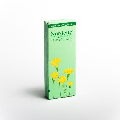 Nordette Grageas Caja x21Grg. Pfizer Levonorgestrel Etinilestradiol