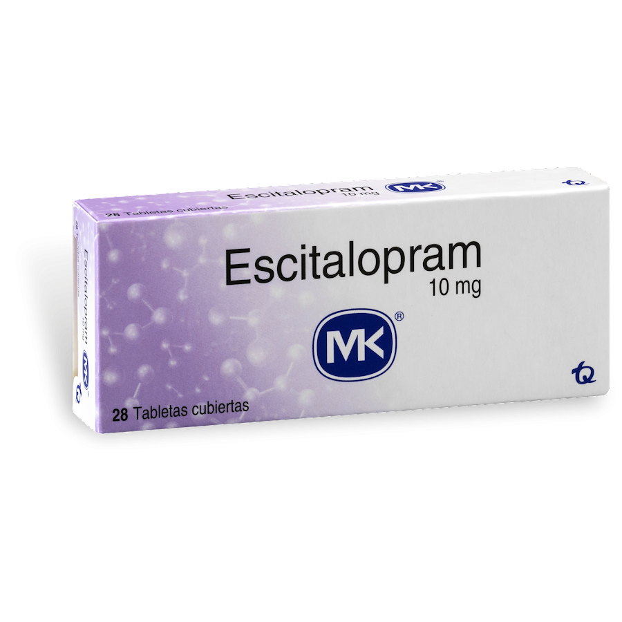 Escitalopram MK 10mg Tabletas Caja x28Tableta