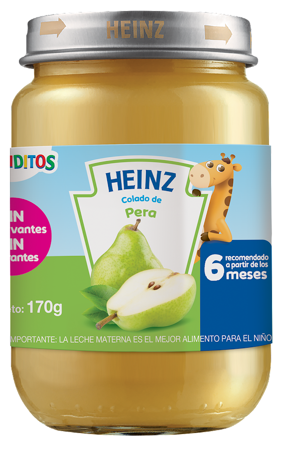 COMPOTA HEINZ COLADO CRECIDITOS PERA X170G.
