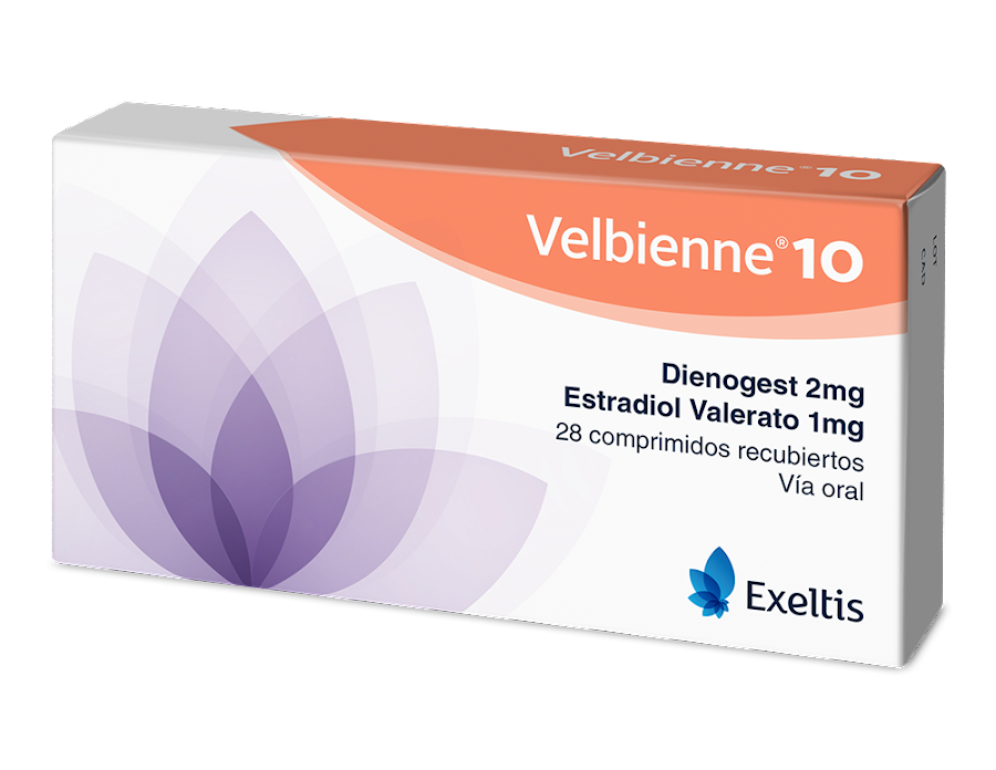 VELBIENNE 10 CAJA X 28 COMPRIMIDOS EXELTIS DIENOGEST ESTRADIOL