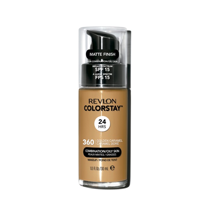 Base liquida Revlon Colorstay Piel Mixta/Grasa Golden Caramel x 30Ml