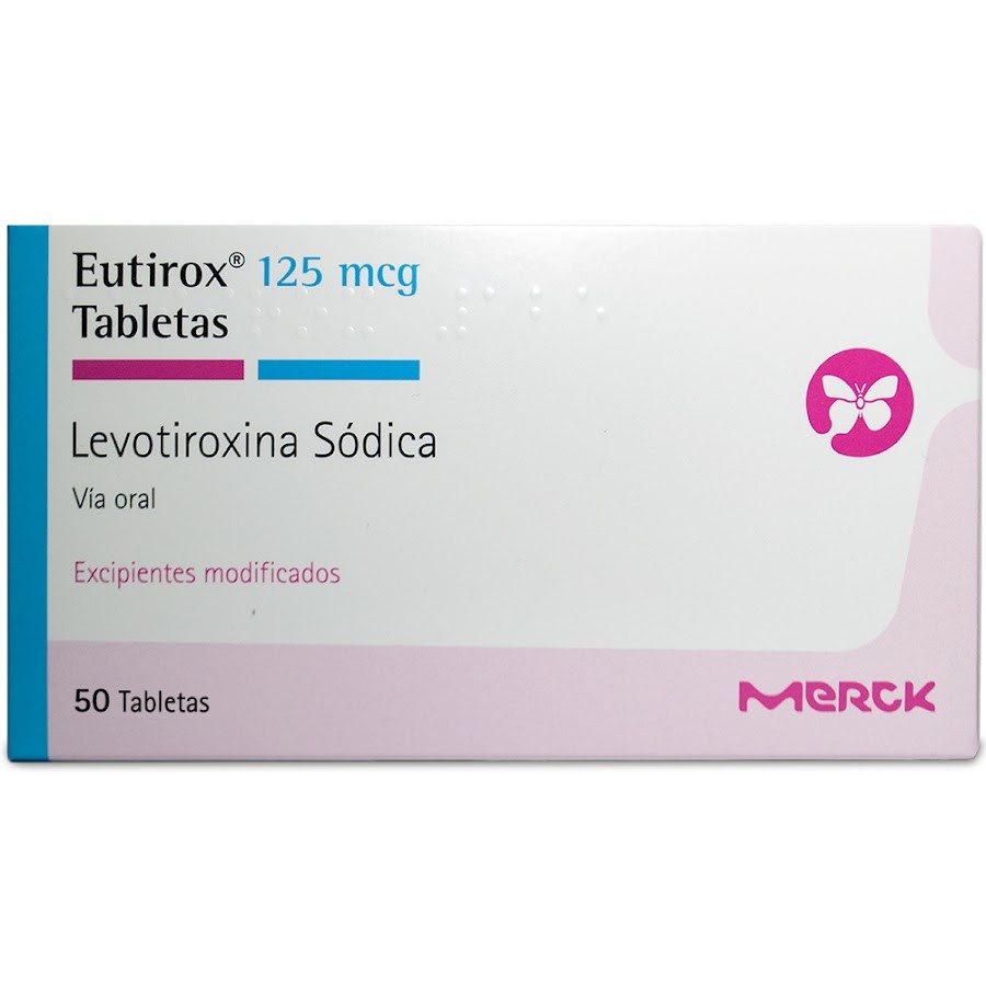 Eutirox 125Mcg Tabletas Caja x50Tab. Merck Levotiroxina Sódica