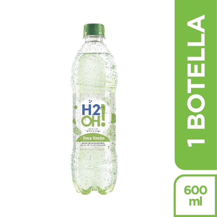 Agua Saborizada H2OH! Lima & Limón 7UP Cero Calorías x600Ml