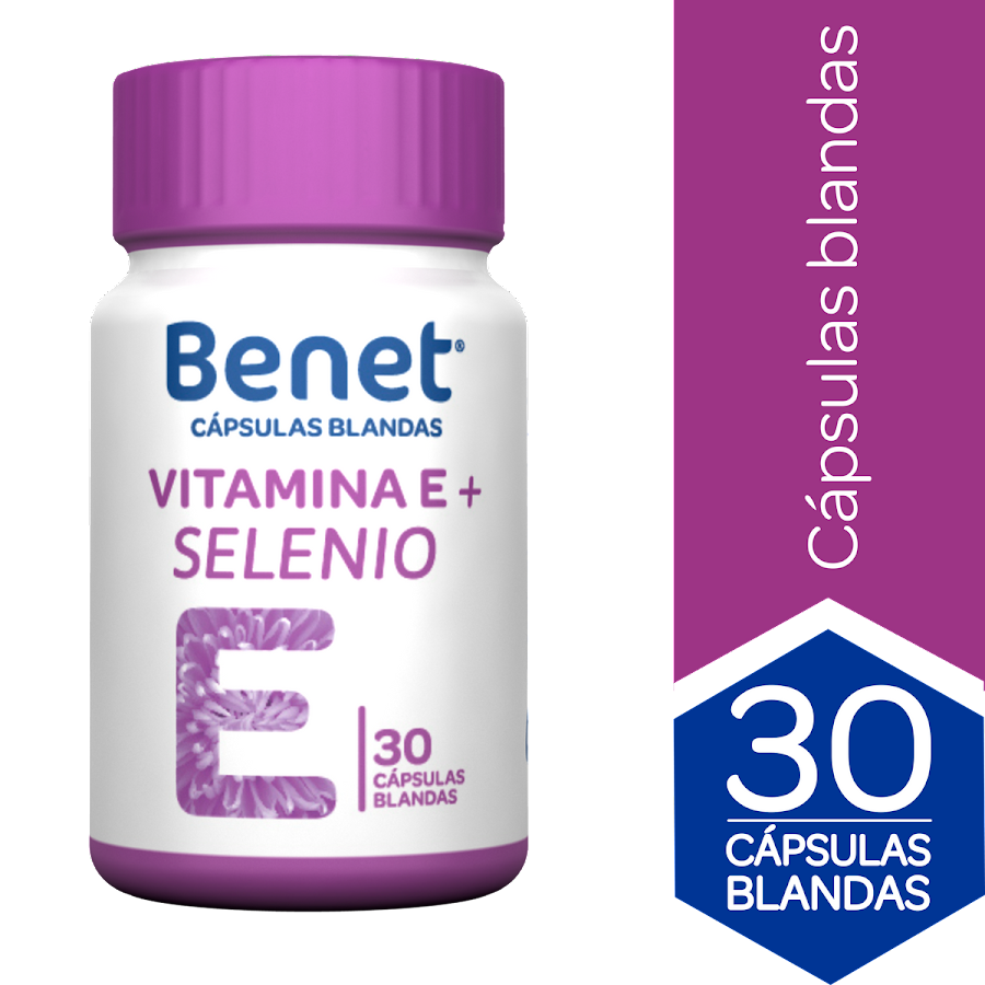 Capsulas Benet Vitamina E mas Selenio x 30Und