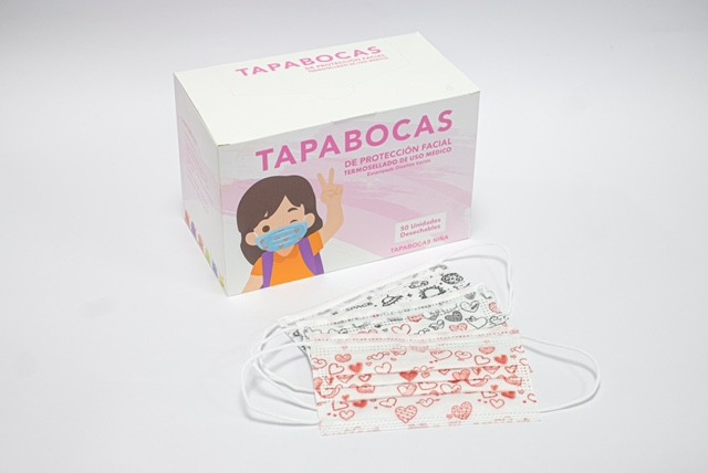 Tapabocas Nesd Desechables Termosellados Niña Caja x 50Und