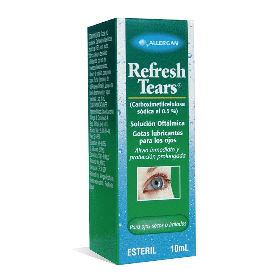 REFRESH TEARS GOTAS OFT FRASCO X 10ML ALLERGAN CARBOXIMETILCELULOSA