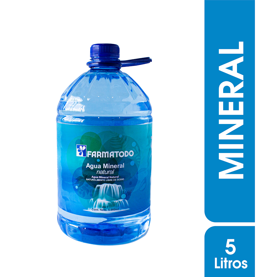 Agua Farmatodo 100% Mineral Natural X5L.
