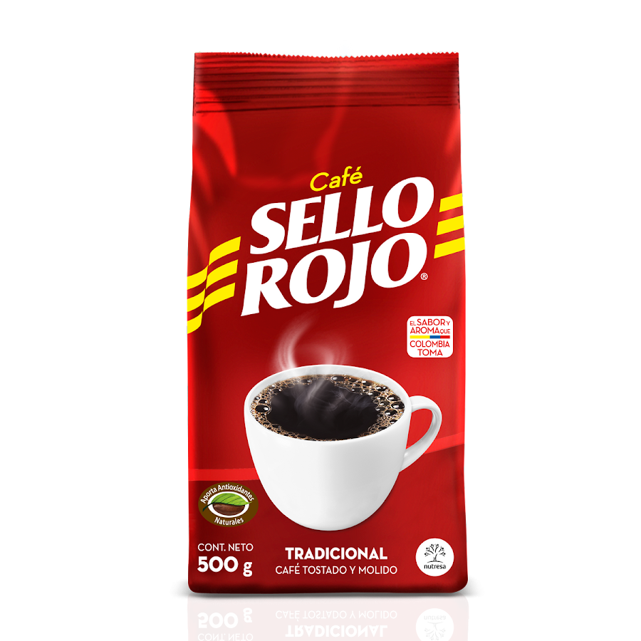 CAFÉ SELLO ROJO TOSTADO Y MOLIDO MEDIO X500G