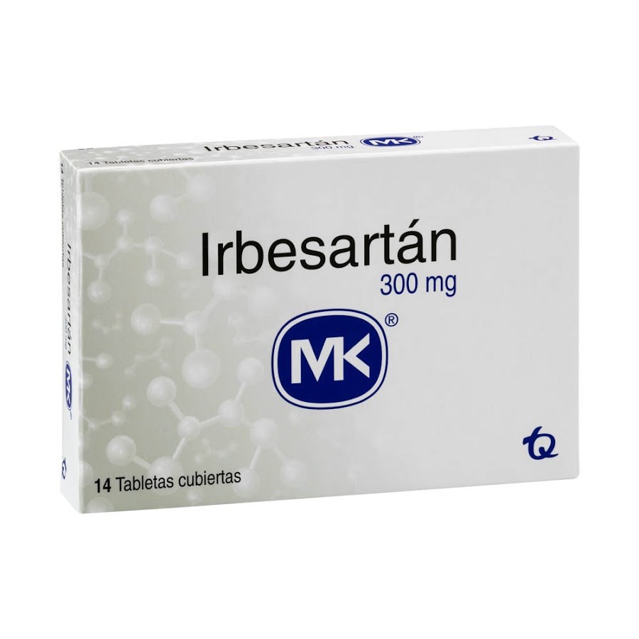 Irbesartán MK 300mg Tableta Caja x14Tableta