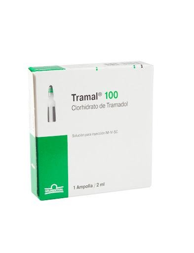 Tramal 100Mg Sol.Iny. Frasco x1Amp. Grünenthal Clorhidrato de Tramadol