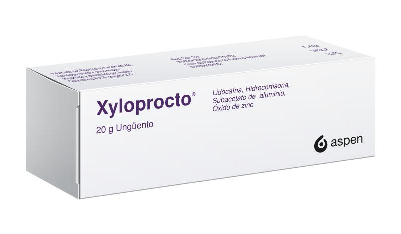 Xyloprocto Ungüento Tubo x20G. AstraZeneca Lidocaína Hidrocortisona