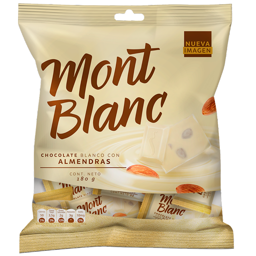 Chocolate Blanco Mini Montblanc Bolsa x 20Und