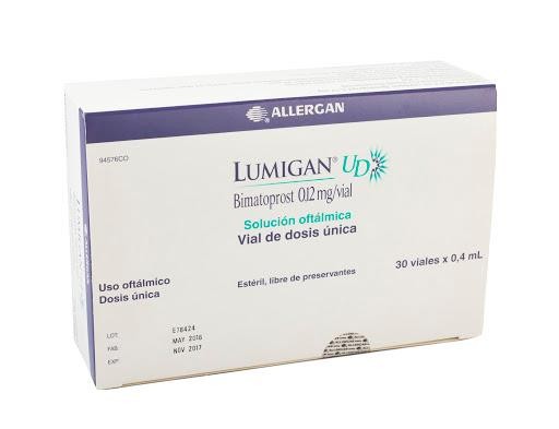 LUMIGAN UD 0.12MG SOLUCION OFT CSX30VIALES ALLERGAN BIMATOPROST