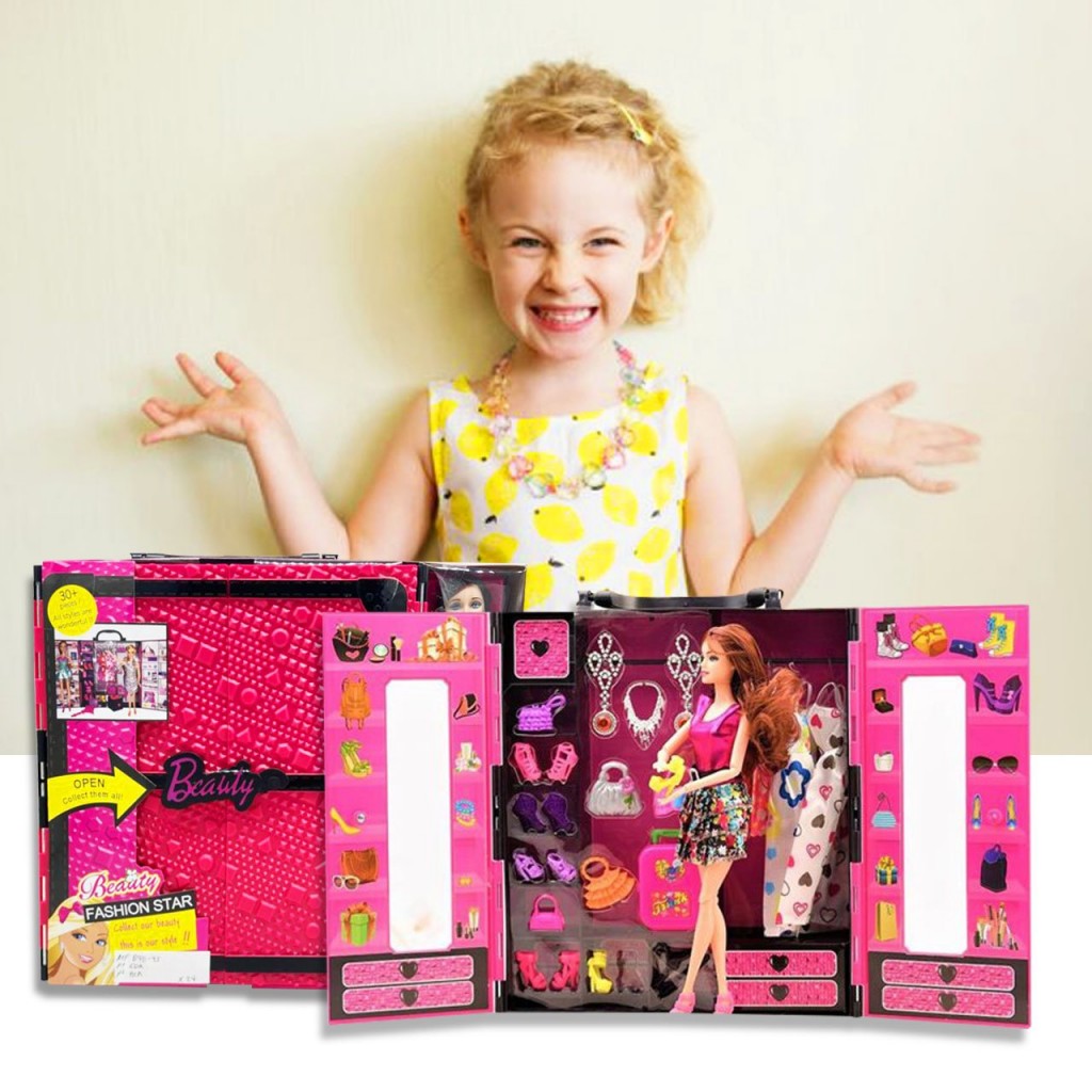 MUÑECAS CLOSET JUGUETE ARMARIO MALETA JUGUETERÍA FINA DIDÁCTICO NIÑAS