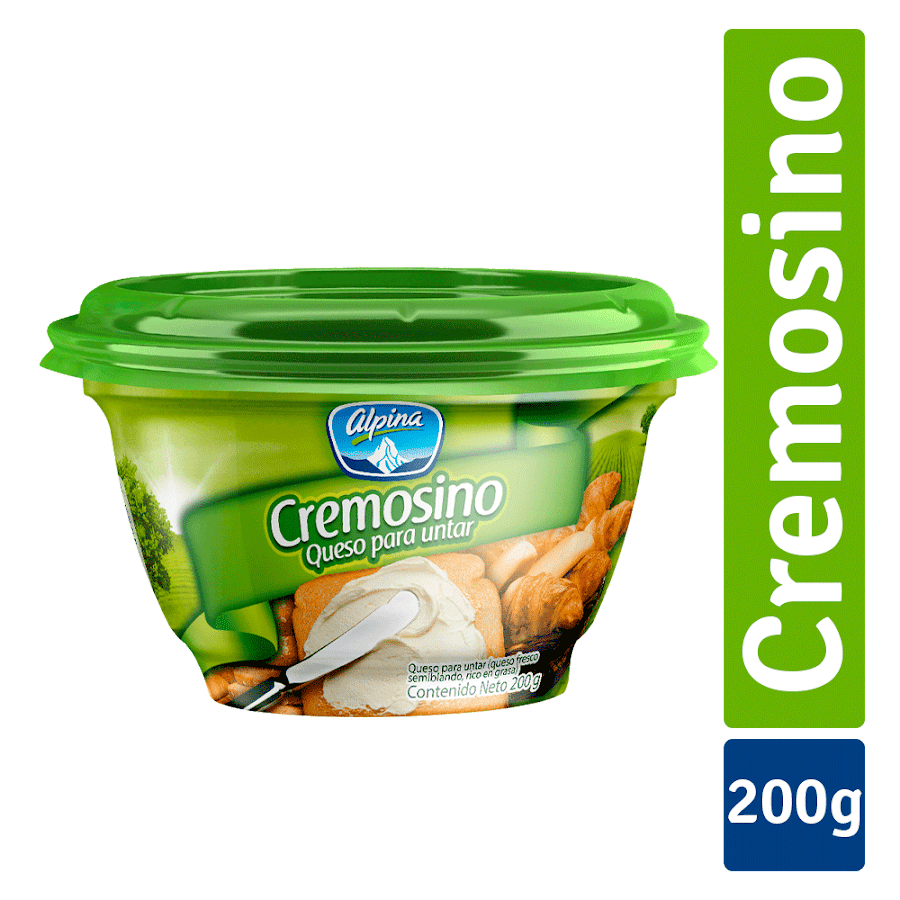 QUESO ALPINA CREMA PARA UNTAR CREMOSINO X200G