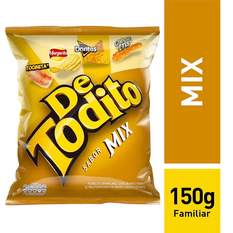PASABOCAS DE TODITO MIX L X150G.